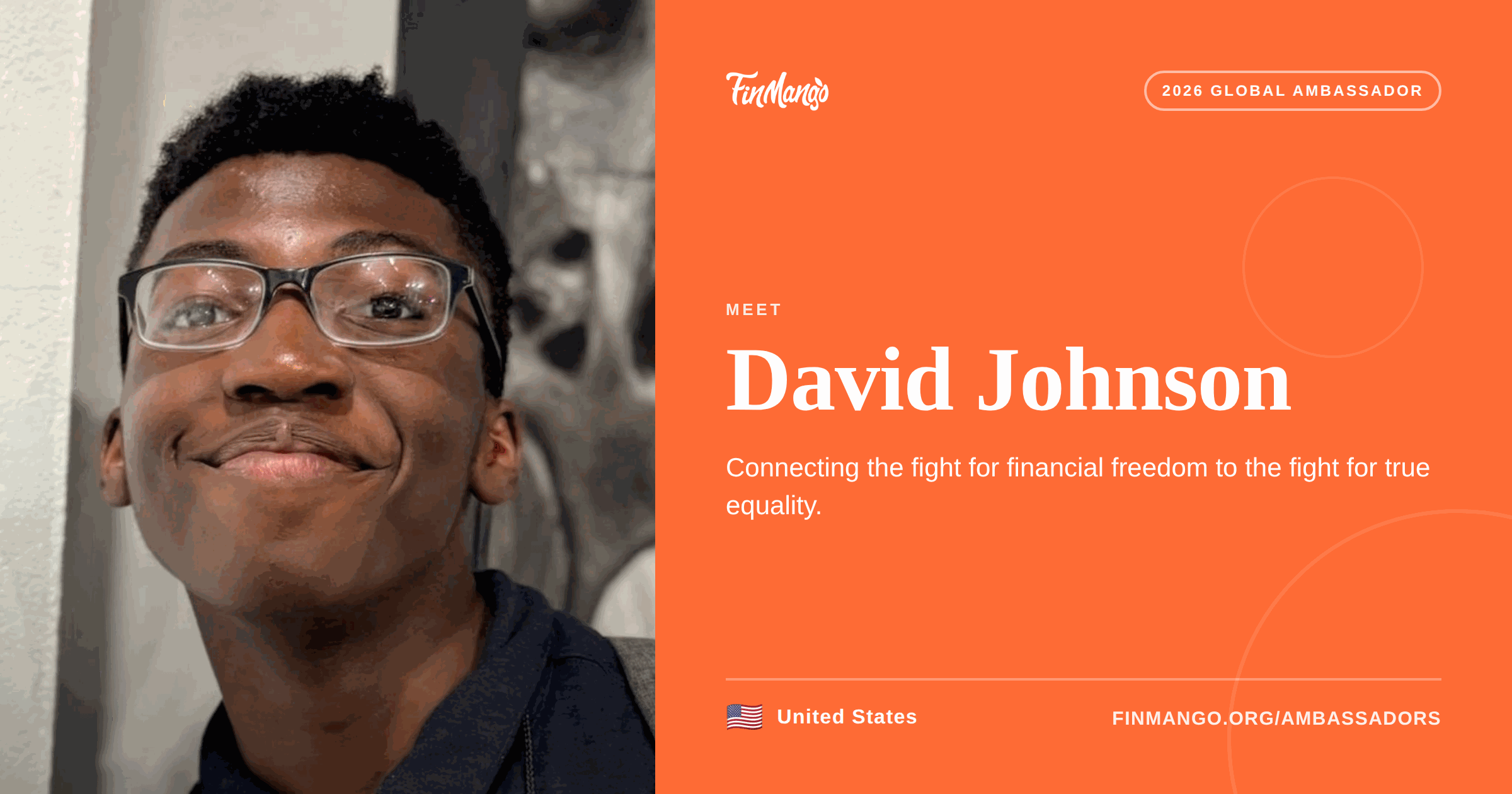 David Johnson - 2026 Global Ambassador | FinMango